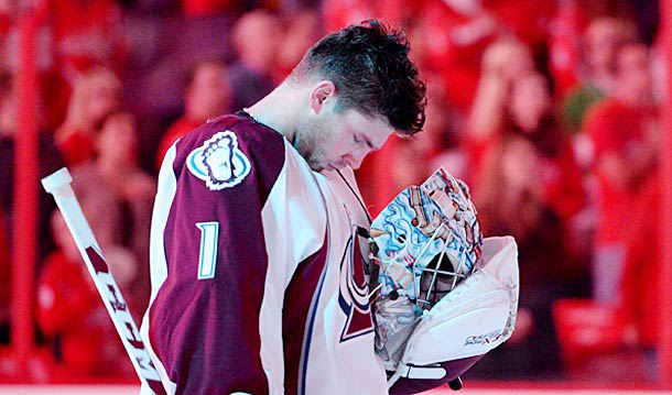 Colorado Avalanche goalie Semyon Varlamov